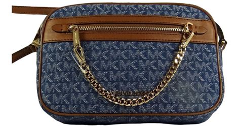 michael kors pochette crossbody|Michael Kors denim crossbody bag.